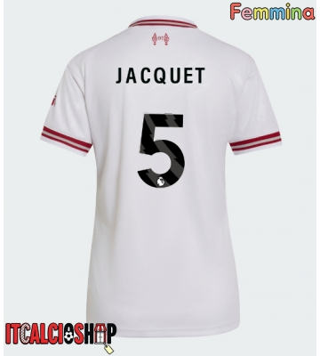 Liverpool Jeremy Jacquet #5 Seconda Maglia Femmina 2026-27 Manica Corta
